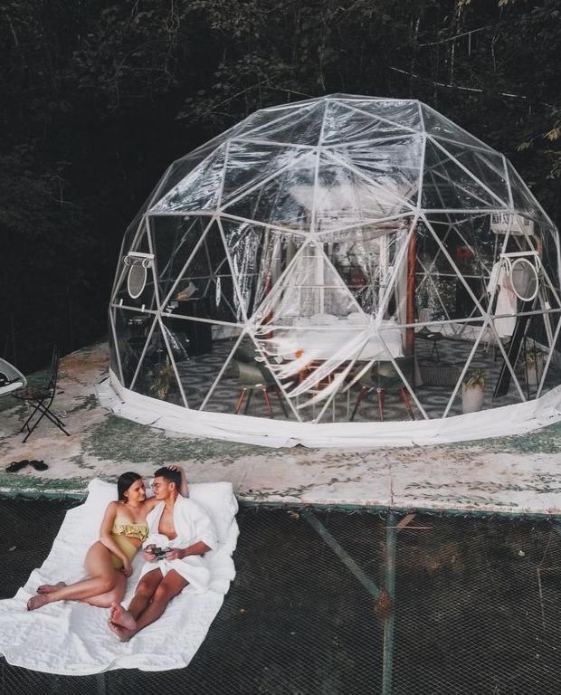 Fotografie z fotogalerie ubytování Domos Mirador Romantic Private Honeymoon Glamping v destinaci Miramar