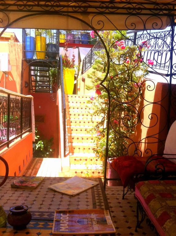 Balkón nebo terasa v ubytování Riad Layla Rouge