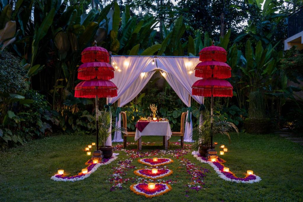 Zahrada ubytování The Kalyana Ubud Resort