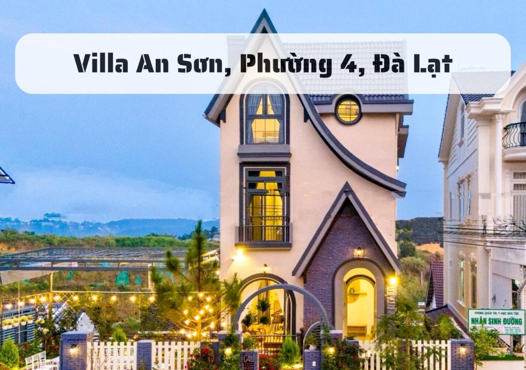 a picture of a church with the text villa an son philippuing at Hệ Thống Villa Đà Lạt in Da Lat