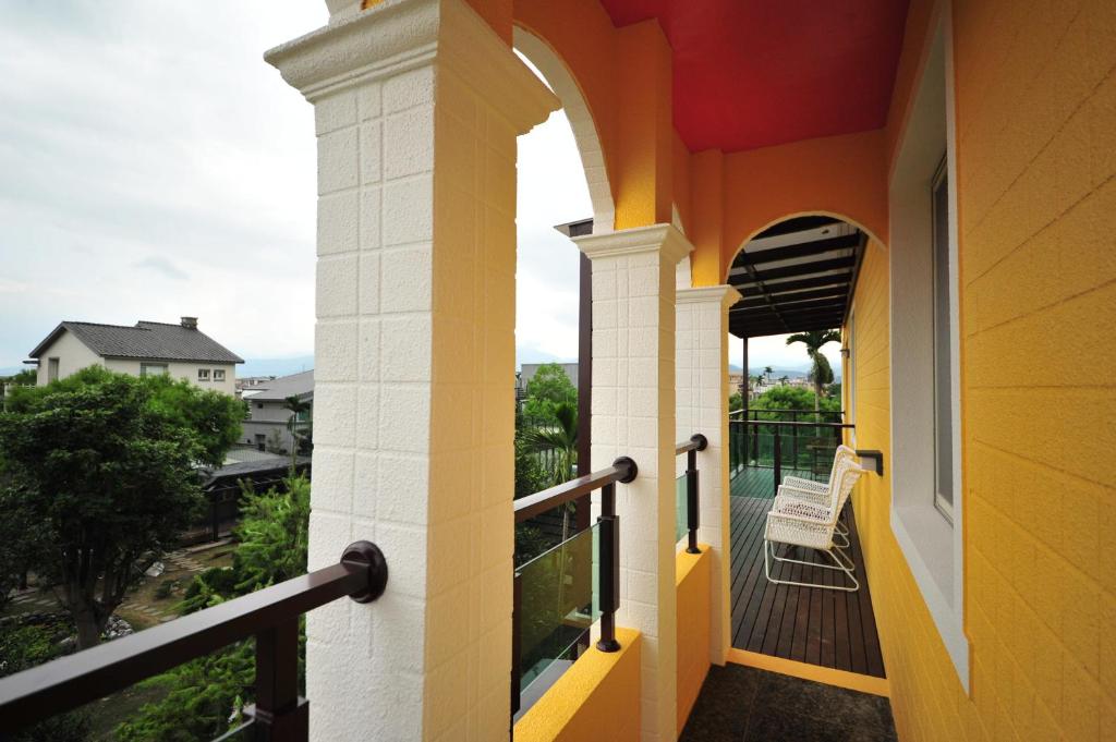 a view from the balcony of a house at Little Sunshine in Dongshan