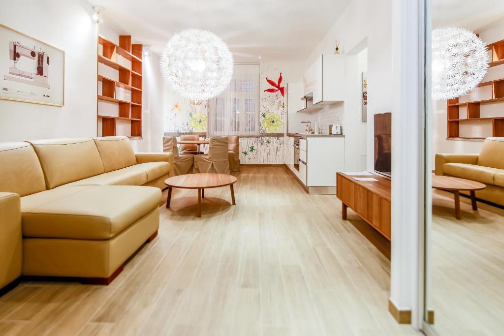 Posezení v ubytování WH Apartments