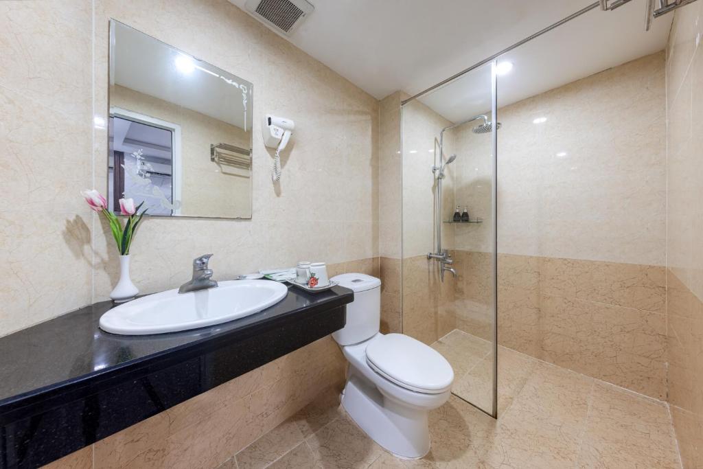 Koupelna v ubytování Aquarius Grand Hotel
