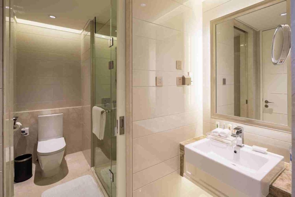 Koupelna v ubytování Crowne Plaza Shanghai Anting-Auto City - 15 Minutes drive to F1