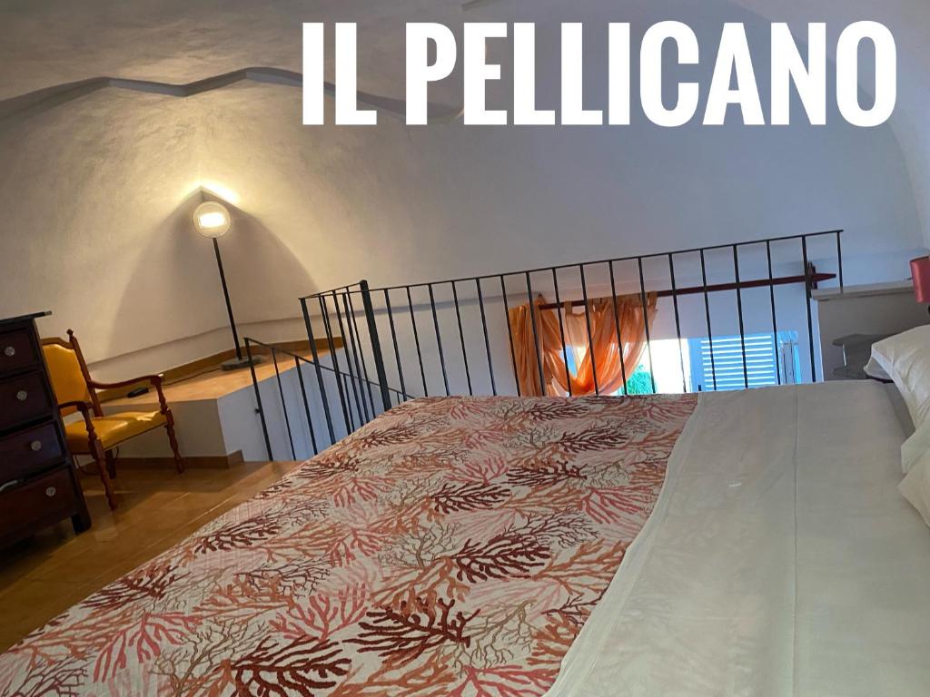 Postel nebo postele na pokoji v ubytování Ponzamania La terrazza di Cala Feola