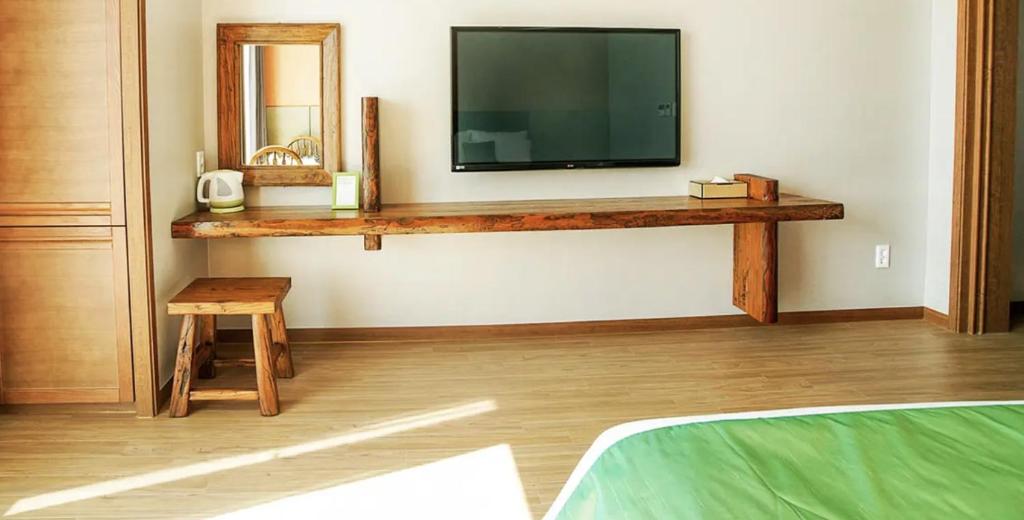 TV a/nebo společenská místnost v ubytování Login Hotel