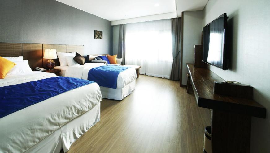 TV a/nebo společenská místnost v ubytování Login Hotel