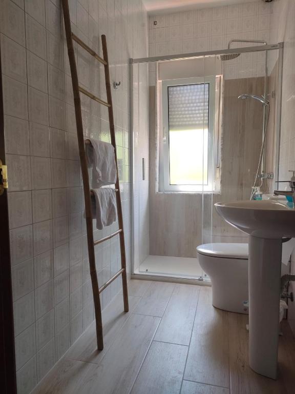 Koupelna v ubytování Vivienda Verano