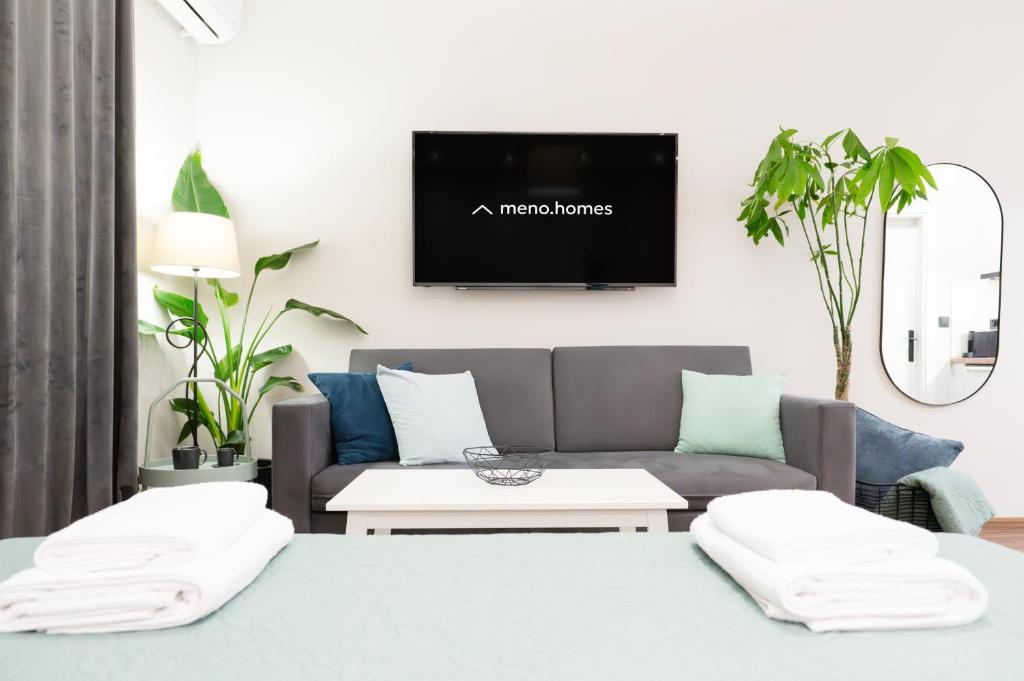 Postel nebo postele na pokoji v ubytování Escape Stay Center Xanthi with Private Parking MenoHomes 4A