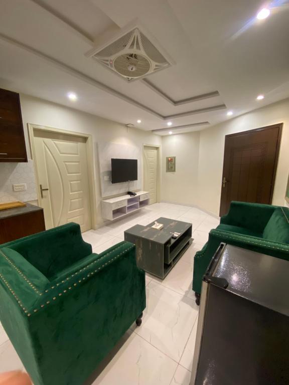 Posezení v ubytování C Suites