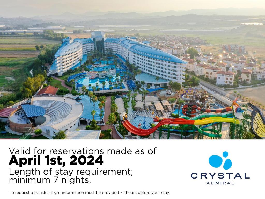 a rendering of a water park with a water slide at Crystal Admiral Resort Suites & Spa - Ultimate All Inclusive in Kızılot