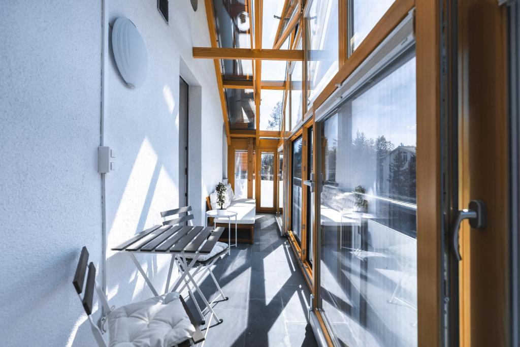 Balkón nebo terasa v ubytování EH Apartments Uranus mit privater Sauna