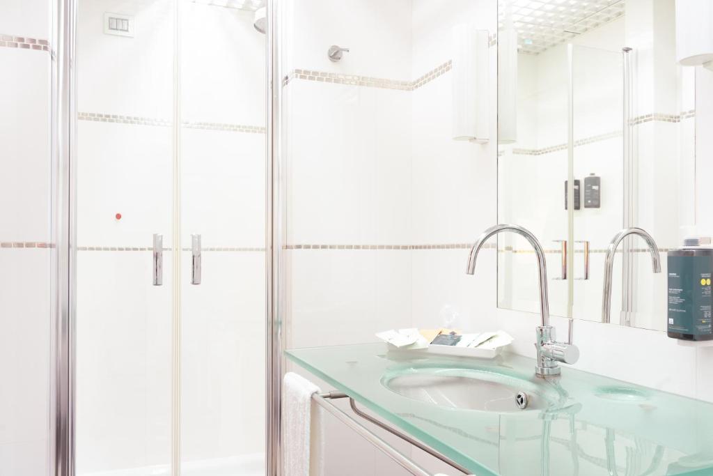Koupelna v ubytování Ariha Hotel Cosenza