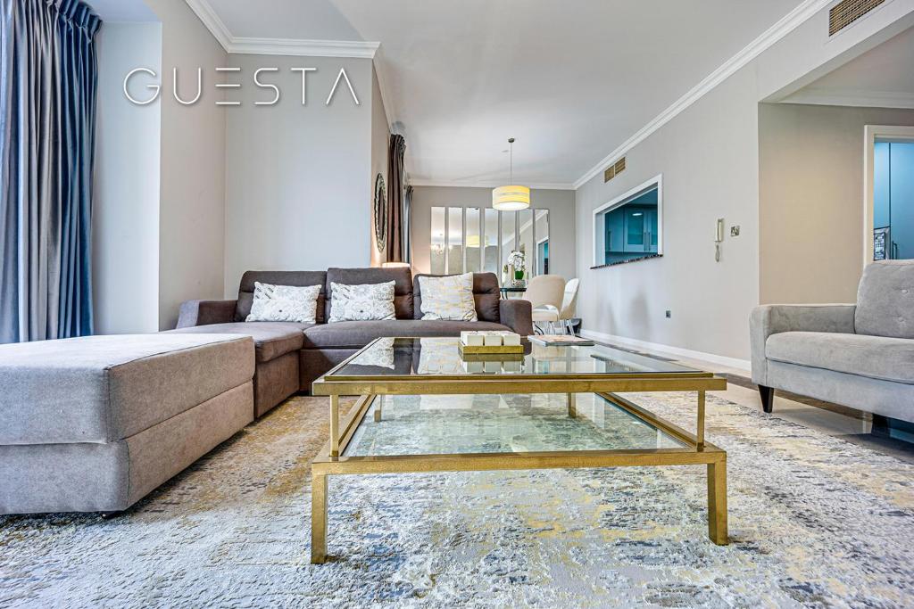 Posezení v ubytování Jumeirah Beach Residence, Dubai Marina