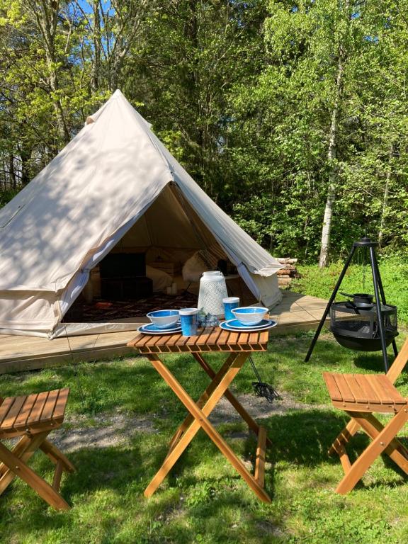 Příroda nedaleko luxury tent