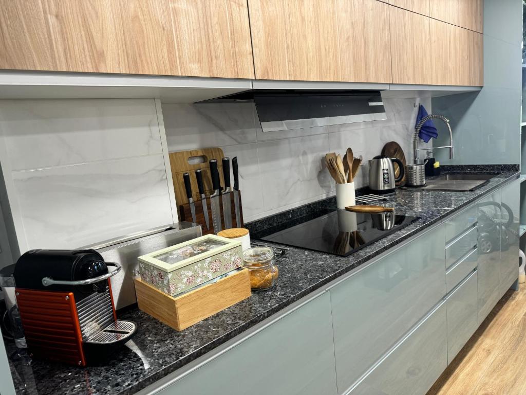 Kuchyň nebo kuchyňský kout v ubytování Habitación Amaya 1