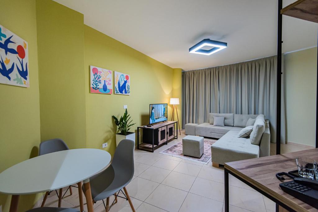 Posezení v ubytování ApartHotel EDA