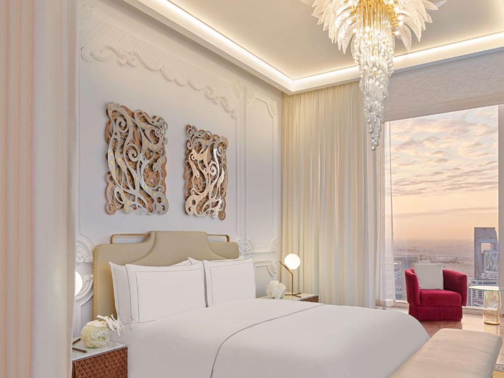 Letto o letti in una camera di Raffles Doha
