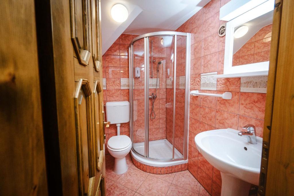Koupelna v ubytování Zelena Oaza - B&B