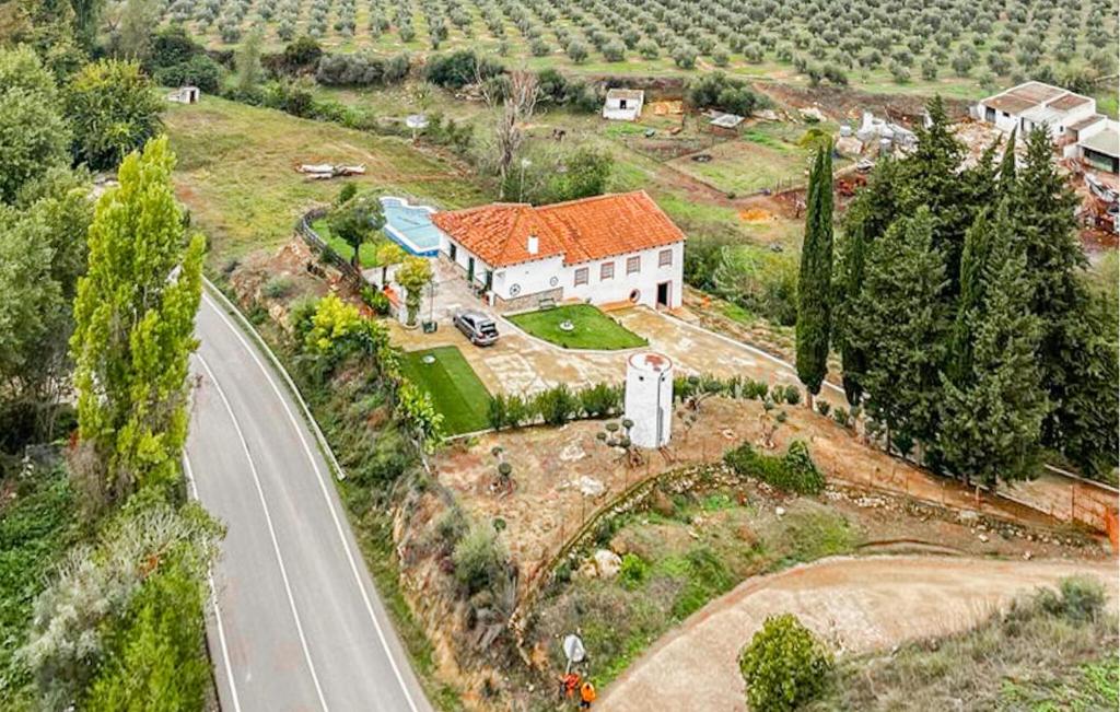an aerial view of a house and a road at Nice Home In La Puebla De Los Infan in La Puebla de los Infantes