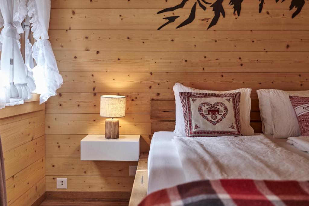 Postel nebo postele na pokoji v ubytování Chalet Lauterbrunnen