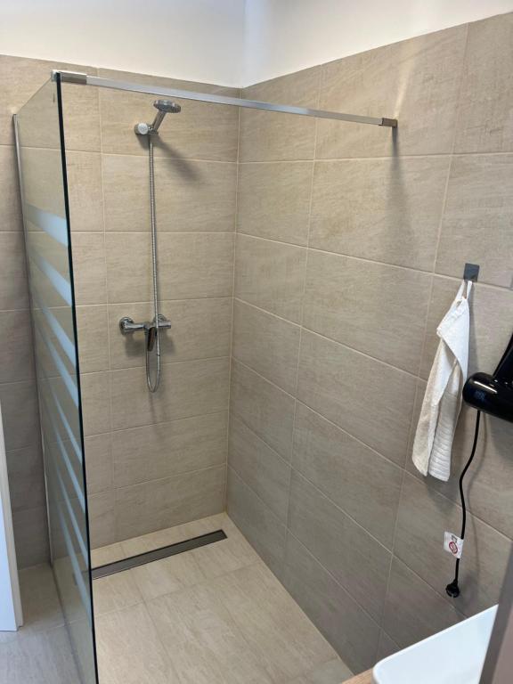 Kúpeľňa v ubytovaní Marton Apartman