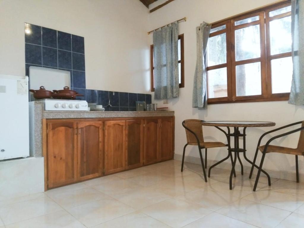 Kuchyň nebo kuchyňský kout v ubytování Bed and Breakfast Puerto López
