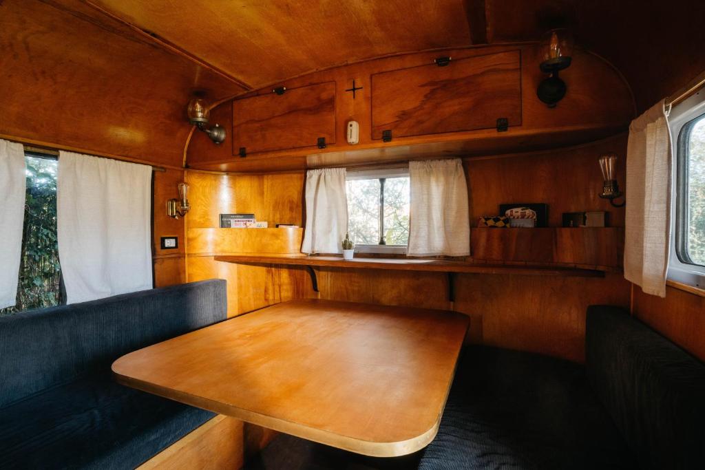 Köök või kööginurk majutusasutuses The Caravan