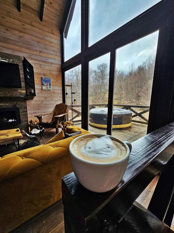 Istumisnurk majutusasutuses Ski & Spa Bungalows