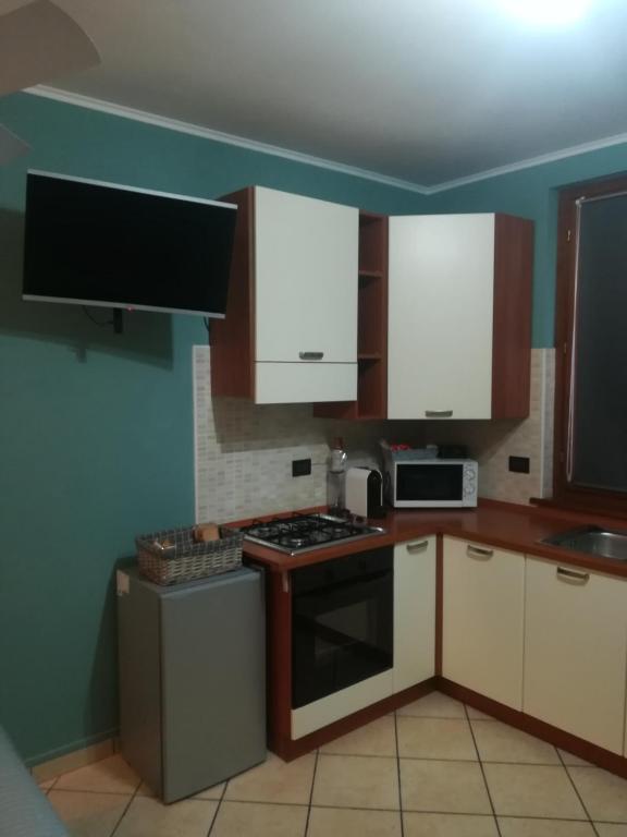 Kuchyň nebo kuchyňský kout v ubytování B&B Luna - Osio Sopra
