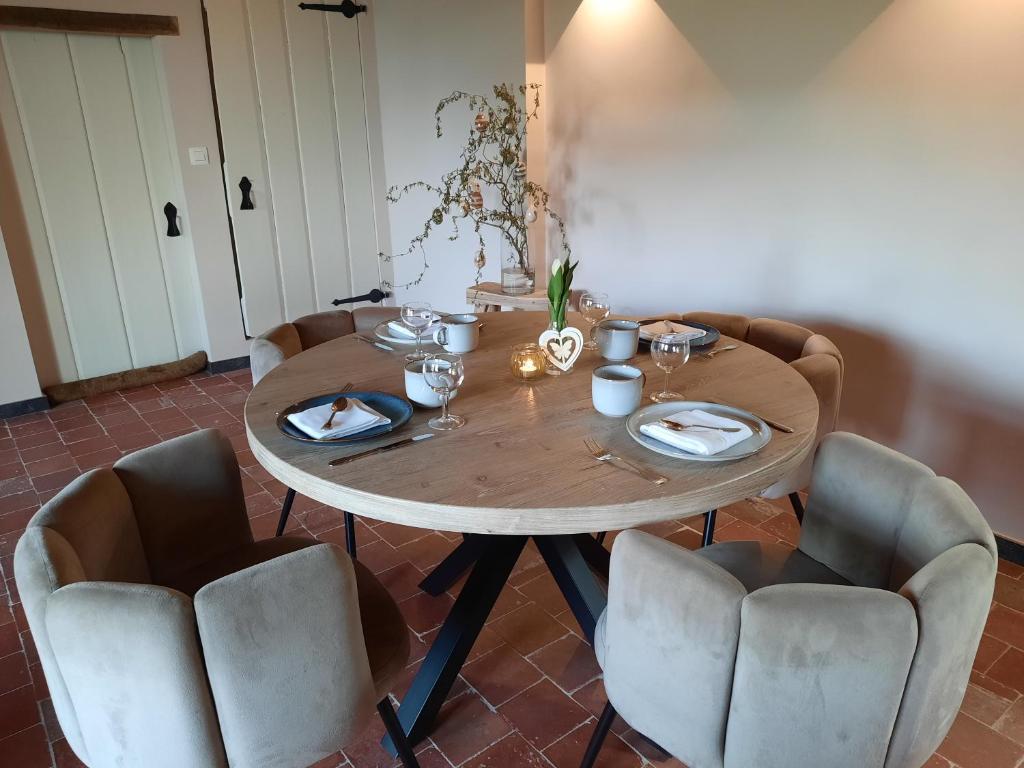 Posezení v ubytování B&B Den Bruynen Bergh