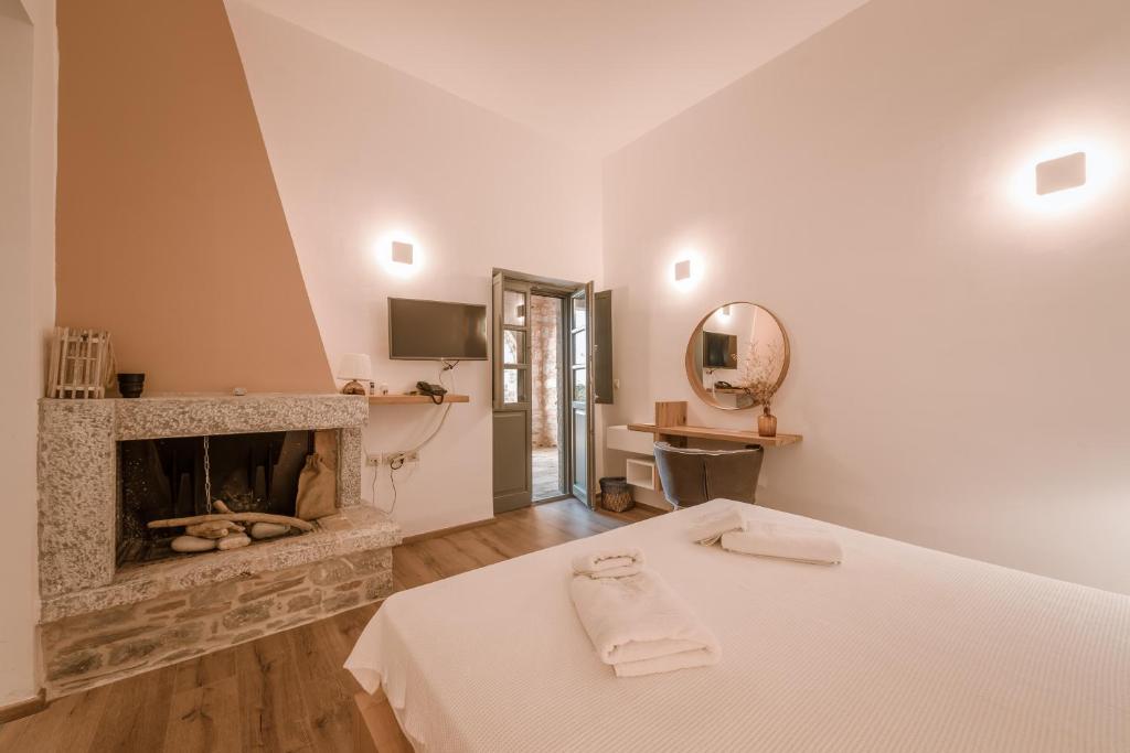 Postel nebo postele na pokoji v ubytování Alika Resort