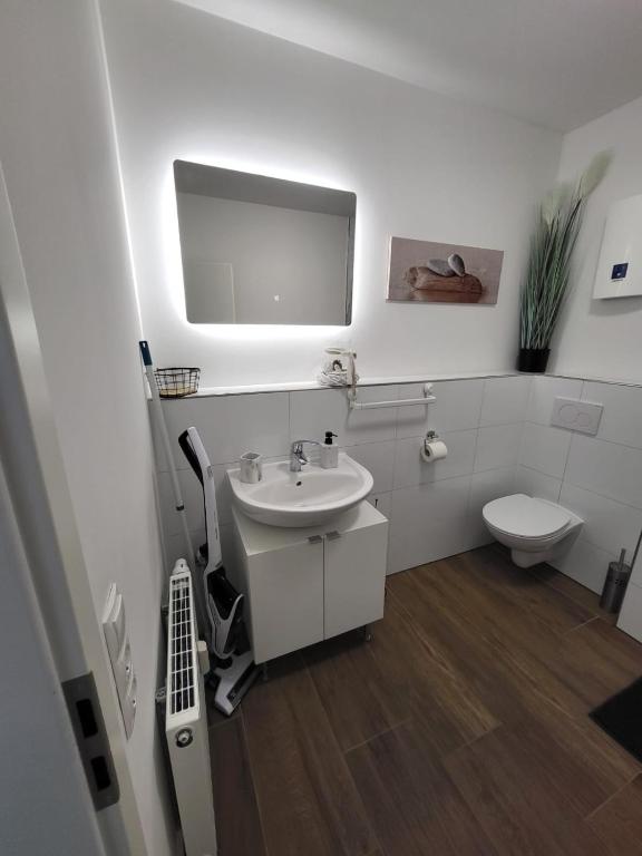 Koupelna v ubytování Ferienzimmer in Euskirchen