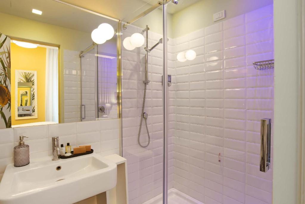 Koupelna v ubytování Hotel Elite