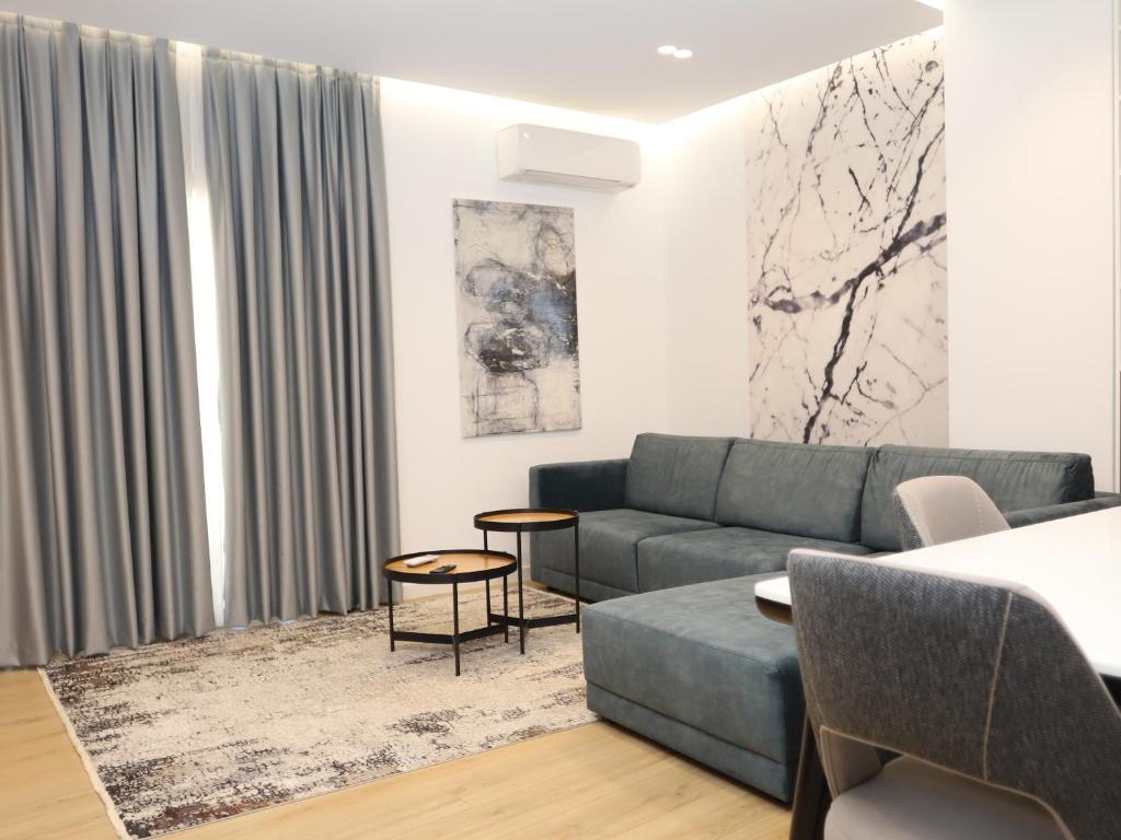 Posezení v ubytování J&D Rooms Korce