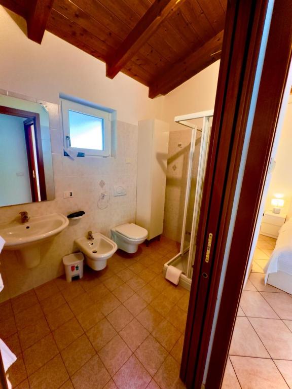 Koupelna v ubytování Hotel Casa Piantoni