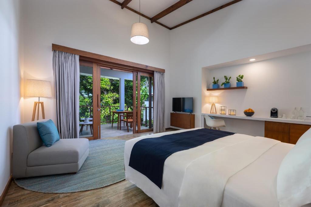 Postel nebo postele na pokoji v ubytování Ifuru Island Maldives - 24-Hours Premium All Inclusive