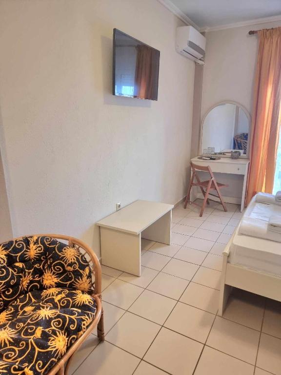Postel nebo postele na pokoji v ubytování Hotel Nautilos