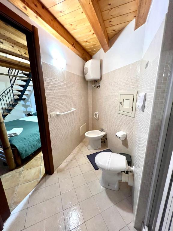 Koupelna v ubytování B&B Antico Caricatore