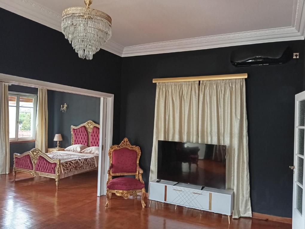 Posezení v ubytování IRIS baroque apartment