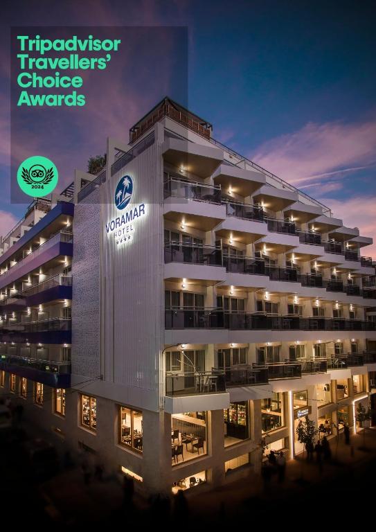 Сертификат, награда, вывеска или другой документ, выставленный в Hotel Voramar
