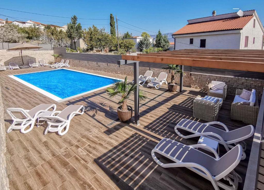Bazén v ubytování Apartment in Silo/Insel Krk 36991 nebo v jeho okolí