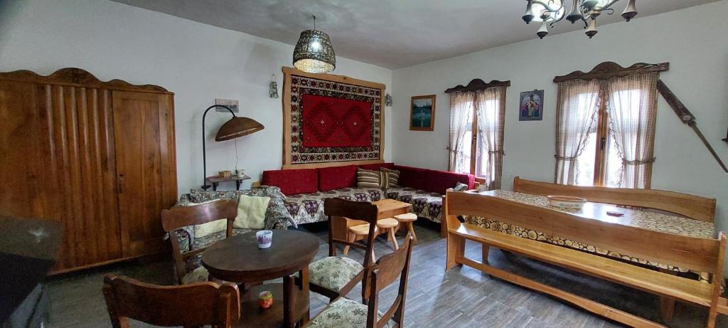 Postel nebo postele na pokoji v ubytování Golemi kamik Pirot
