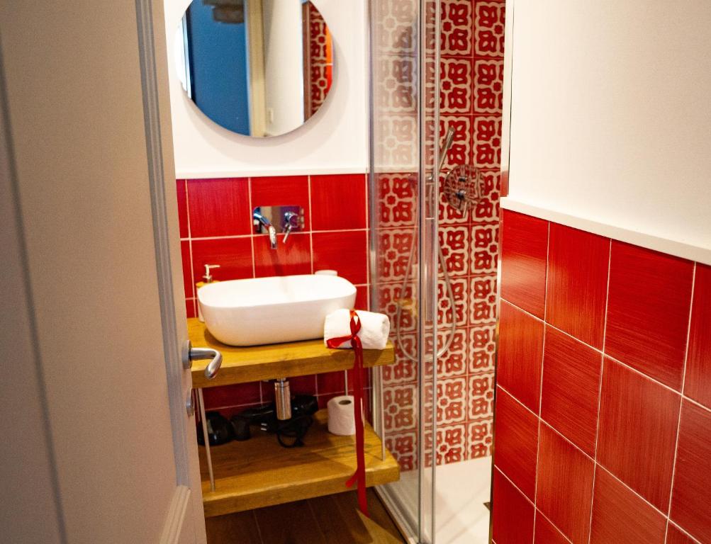 Koupelna v ubytování Alya Rooms