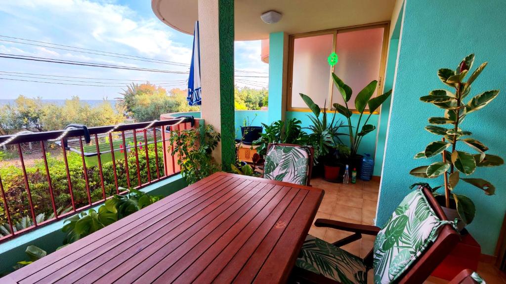 Balkón alebo terasa v ubytovaní Playa Paraíso Suite