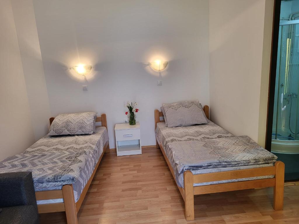 Postel nebo postele na pokoji v ubytování Studio Janko