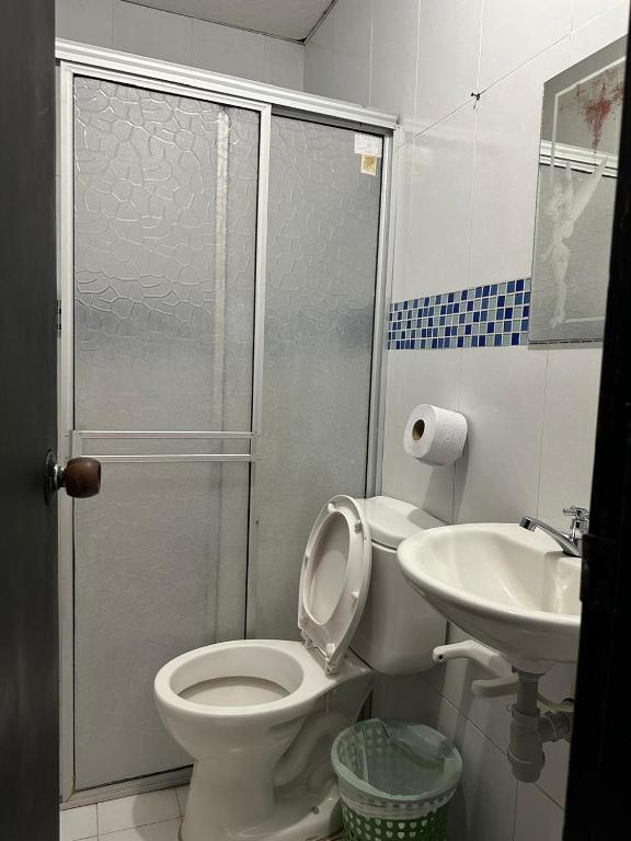 Koupelna v ubytování Casa Sicarare Tours Upar