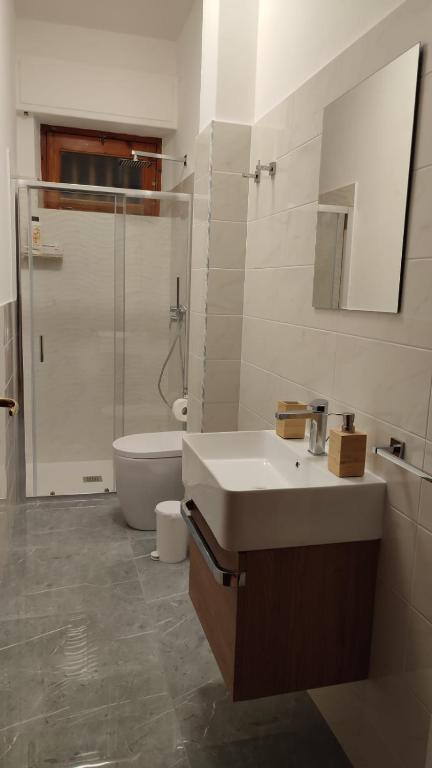 A bathroom at R Family