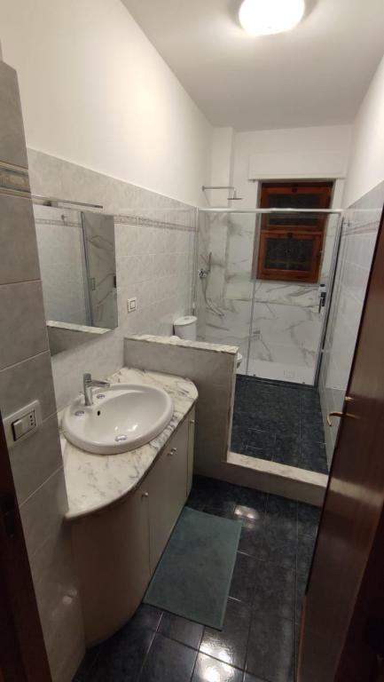 A bathroom at R Family