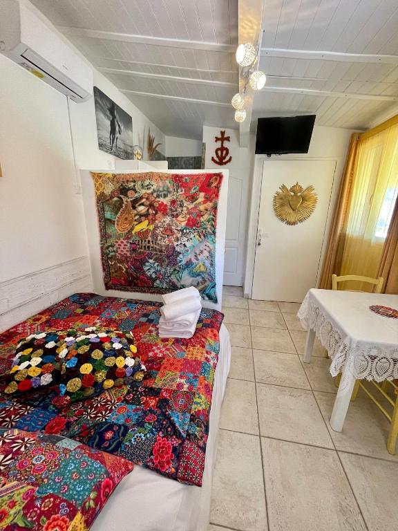 Postel nebo postele na pokoji v ubytování MAS DES PAZ